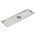 Half Long Stainless Steel Solid Flat Cover for Steam Table Pans