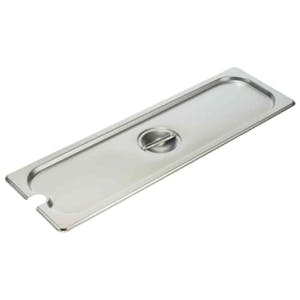 Half Long Stainless Steel Slotted Flat Cover for Steam Table Pans