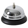 Chrome-Plated Call Bell with Black Plastic Base - 3-1/2" Dia.