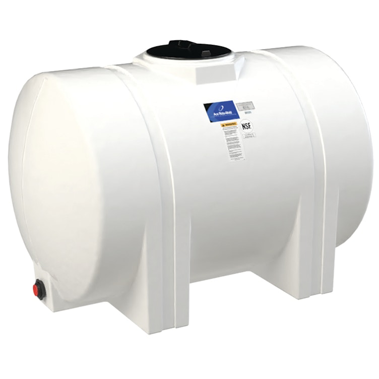 535 Gallon Natural Leg Tank with Sump, 2" Fitting & 16" Lid - 48" Dia. x 78" L