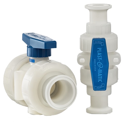 3/4" Mini Series MBV Ball Valve with Tri-Clamp Sanitary Connections