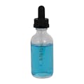 2 oz. Clear Glass Boston Round Bottle with 20/400 Black Graduated CRC Dropper Cap with Glass Pipette