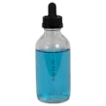 4 oz. Clear Glass Boston Round Bottle with 22/400 Black Graduated CRC Dropper Cap with Glass Pipette
