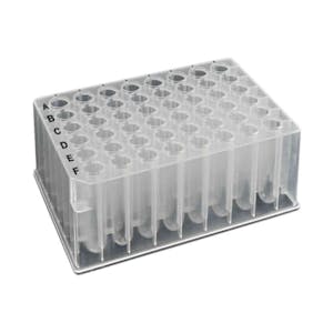 3.5mL Sterile OptiWell™ Deep Well Plate with 48 Round Wells & U Bottom - 5 per Bag; 10 Bags Per Case