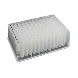 1.2mL Sterile OptiWell™ Deep Well Plate with 96 Round Wells & F Bottom for Abgene™ - 5 per Bag; 10 Bags Per Case