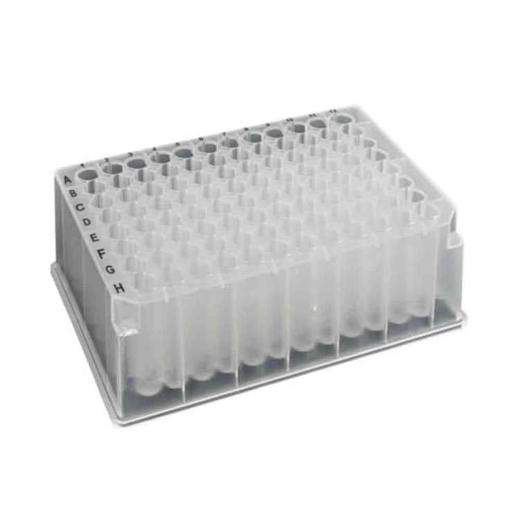 2mL Sterile OptiWell™ Deep Well Plate with 96 Round Wells & U Bottom for Nunc™ - 5 per Bag; 10 Bags Per Case