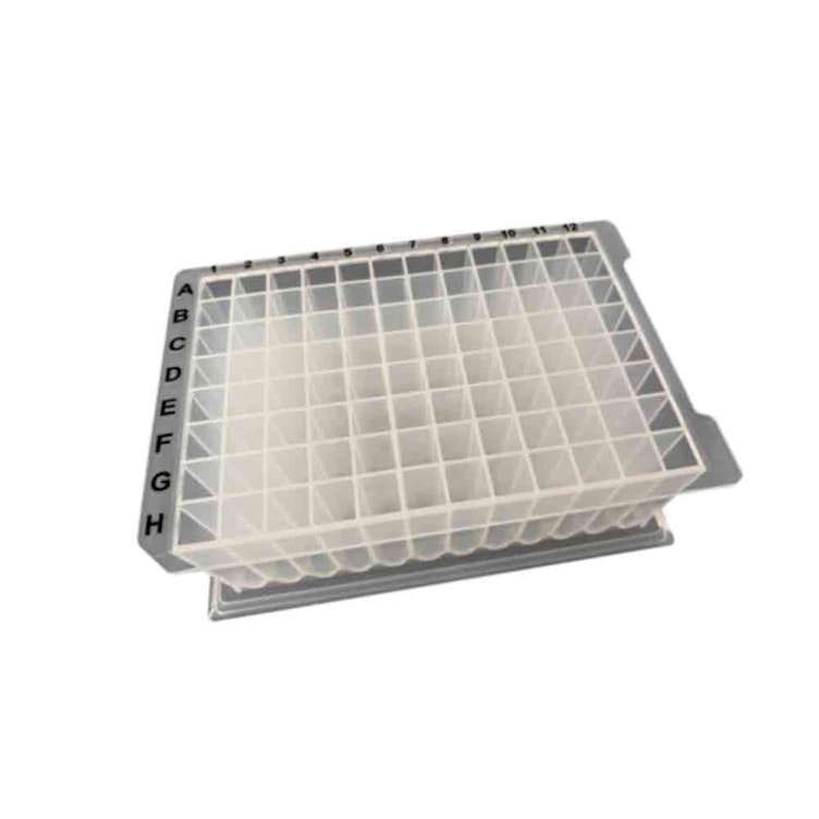 2.2mL Sterile OptiWell™ H-Style Deep Well Plate with 96 Square Wells & U Bottom - 5 per Bag; 10 Bags Per Case