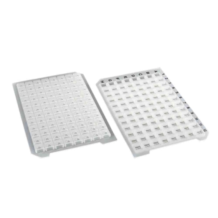 Sterile OptiWell™ Silicone Sealing Mat for 96 Square Well Plate with 8.4mm L x W "+" Opening - Bag of 50