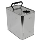 2-1/2 Liter Food-Grade Metal F-Style Oblong Can with 42mm REL Neck (Cap Sold Separately)