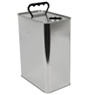 4 Liter Food-Grade Metal F-Style Oblong Can with 42mm REL Neck (Cap Sold Separately)