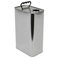 5 Liter Food-Grade Metal F-Style Oblong Can with 42mm REL Neck (Cap Sold Separately)