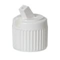 18/410 White Polypropylene Flip-Top Cap