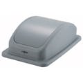 Gray Swing Lid for 23 Gallon Slender Trash Container
