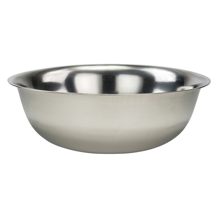 3 Qt. Stainless Steel True Capacity Mixing Bowl - 10-1/4" OD x 3-5/8" Depth