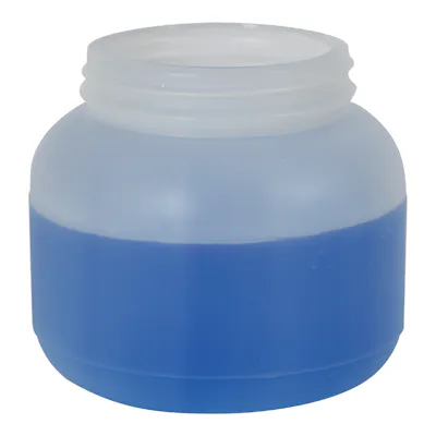 1/4 Gallon Natural HDPE Round Wide Mouth Jar with 89/400 PANO Neck (Cap sold Separately)