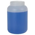 1/2 Gallon Natural HDPE Round Wide Mouth Jar with 89/400 PANO Neck (Caps Sold Separately)