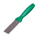 Remco® Stainless Steel Scraper with Green Polypropylene Handle & 1-1/2" Blade