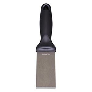 Remco® Stainless Steel Scraper with Black Polypropylene Handle & 1-1/2" Blade
