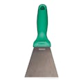 Remco® Stainless Steel Scraper with Green Polypropylene Handle & 3" Blade