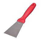 Remco® Stainless Steel Scraper with Red Polypropylene Handle & 3" Blade