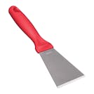 Remco® Stainless Steel Scraper with Red Polypropylene Handle & 3" Blade