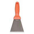 Remco® Stainless Steel Scraper with Orange Polypropylene Handle & 3" Blade