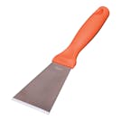 Remco® Stainless Steel Scraper with Orange Polypropylene Handle & 3" Blade