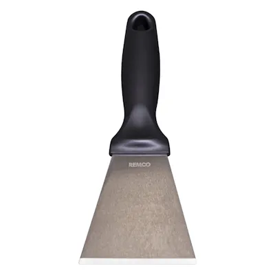 Vikan® Stainless Steel Scraper with Black Polypropylene Handle & 3" Blade