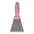 Remco® Stainless Steel Scraper with Pink Polypropylene Handle & 3" Blade