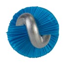 Blue Vikan® Tube Brush with Stiff Bristles - 0.4" Dia. x 19.7" L