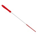 Red Vikan® Tube Brush with Stiff Bristles - 0.4" Dia. x 19.7" L