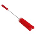 Red Vikan® Tube Brush with Stiff Bristles - 1.6" Dia. x 19.7" L