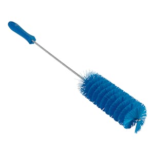 Blue Vikan® Tube Brush with Medium Bristles - 2" Dia. x 19.7" L