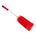 Red Vikan® Tube Brush with Medium Bristles - 2.4" Dia. x 19.7" L