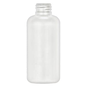 4 oz. White HDPE Boston Round Bottle with 24/410 Neck (Cap Sold Separately)