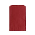 6-1/4" W x 9-1/4" L Flat Red Kraft Paper Merchandise Bags - Case of 1000
