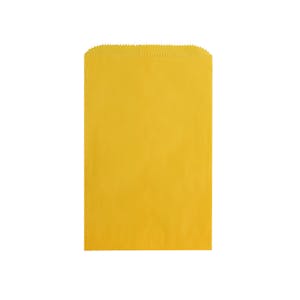 8-1/2" W x 11" L Flat Yellow Kraft Paper Merchandise Bags - Case of 1000