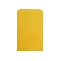 6-1/4" W x 9-1/4" L Flat Yellow Kraft Paper Merchandise Bags - Case of 1000