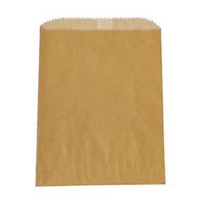 1/4 lb. Recycled Natural Glassine-Lined Gourmet Kraft Paper Bags - 4-3/4" W x 6-3/4" L