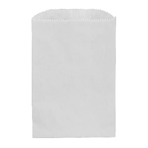 1/2 lb. White Glassine-Lined Gourmet Kraft Paper Bags - 5-3/4" W x 7-1/2" L