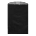 1/4 lb. Black Glassine-Lined Gourmet Kraft Paper Bags - 4-3/4" W x 6-3/4" L