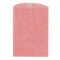 1/4 lb. Light Pink Glassine-Lined Gourmet Kraft Paper Bags - 4-3/4" W x 6-3/4" L