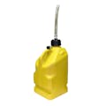 5 Gallon Yellow HDPE Utility Jug with Cap, Vent & PVC Hose