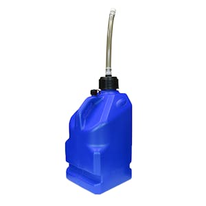 5 Gallon Blue HDPE Utility Jug with Cap, Vent & PVC Hose