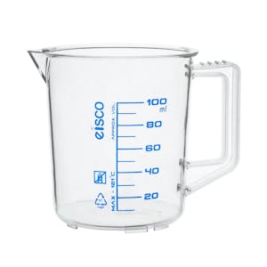 100mL Clear PMP Short Form Graduated Measuring Pitcher
