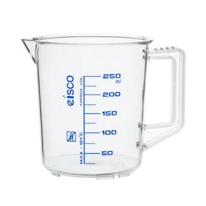 250mL Clear PMP Short Form Graduated Measuring Pitcher