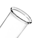 7mL Rimmed Clear Glass Test Tube - Case of 48