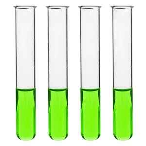 50mL Rimmed Clear Glass Test Tube - Case of 24