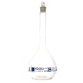 1000mL Clear Glass Volumetric Flask with No. 22 Glass Stopper - Class B