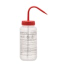 500mL (16.9 oz.) Acetone Wide Mouth Wash Bottle with Red Dispensing Nozzle